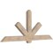 Ekena Millwork Kennewick Smooth Timber Gable Bracket, Douglas Fir, 84"W x 35"H x 3 1/2"D x 5 1/2"F, 10/12 Pitch GBW084X35X0406KEN00SDF - alternate 2